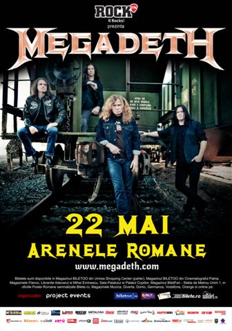 Vezi ce a pregatit Megadeth inainte de concertul de la Bucuresti!